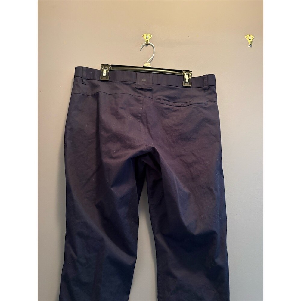 Fabletics Chino Pants Mens 36x32 Navy Blue Flat Front Straight Leg - Picture 5 of 8